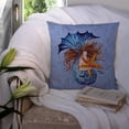 thumbnail image 3 of Carolines Treasures 8337PW1414 Mermaid Decorative Canvas Fabric Pillow, 14Hx14W, multicolor, 3 of 4