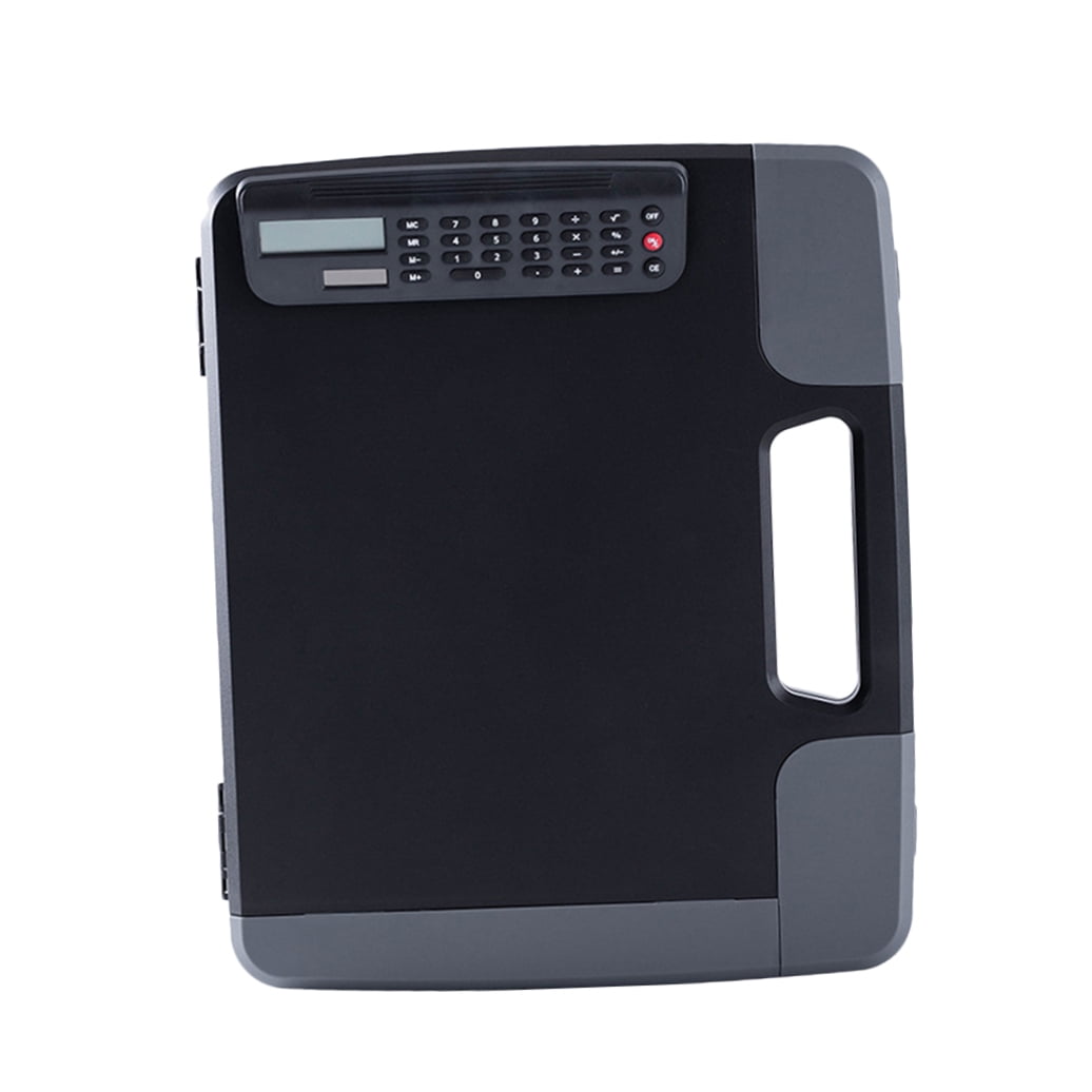 FOMIYES Professional Storage Clipboard with Calculator, PP Plastic Document Clipboard Case, 1 Set