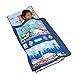 thumbnail image 3 of EVERYDAY KIDS Toddler Nap Mat with Removable Pillow -Fire Police Rescue- Carry Handle with Fastening Straps Closure, Rollup Design, Soft Microfiber for Preschool, Daycare, Sleeping Bag -Ages 2-6 years, 3 of 4