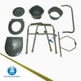 thumbnail image 6 of Dynarex Folding Bedside Commode, 3 in 1 Portable Toilet Chair for The Elderly and Disabled, Designed for Free Standing Use, as a Raised Toilet Seat, Weight Capacity 350lbs., 1 Folding Bedside Commode, 6 of 7