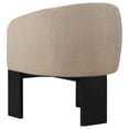 thumbnail image 6 of Valdez Boucle Upholstered Barrel Back Accent Chair Beige, 6 of 11
