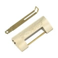 thumbnail image 2 of Intricate Antique Brass Padlock with Chinese Motifs for Secure Storage, 2 of 9