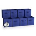 thumbnail image 1 of Sorbus Cubos de Almacenamiento de Tela Plegables de 13 Pulgadas, 8 Cestas Plegables para Organizar Armarios, Estantes, Ropa, Juguetes, Libros, Azul Real, 1 of 7
