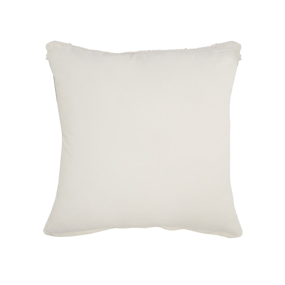 Ox Bay 24" x 24" Hand-Woven Gray/ White Medallion Organic Cotton Pillow Cover