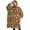 Brown Sun Moon, variant on Oversized Wearable Blanket Hoodie,Cartoon Skull Pattern Sherpa Blanket Hoodie with Super Pockets,Super Warm Fuzzy Pullover for Women & Men
