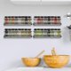 thumbnail image 3 of Set of 4 Wall Mounted Metal Spice Racks for Hanging with Glue or Screw Mounting Black, 3 of 5