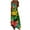 Yellow womens dresses, variant on Summer Saving Wycnly Dresses for Women 2024 Beach Spaghetti Strap Swing Hem Camisole Dresses Sleeveless V-Neck Leaves Print Summer Maxi Sun Dress Green XL Up to 65% off