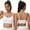B_ White, variant on SMihono Womens High-Support Yoga Bra with Removable Pads Large Bust,Seamless Crossback Longline Sports Bra Workout Tops Beige XL