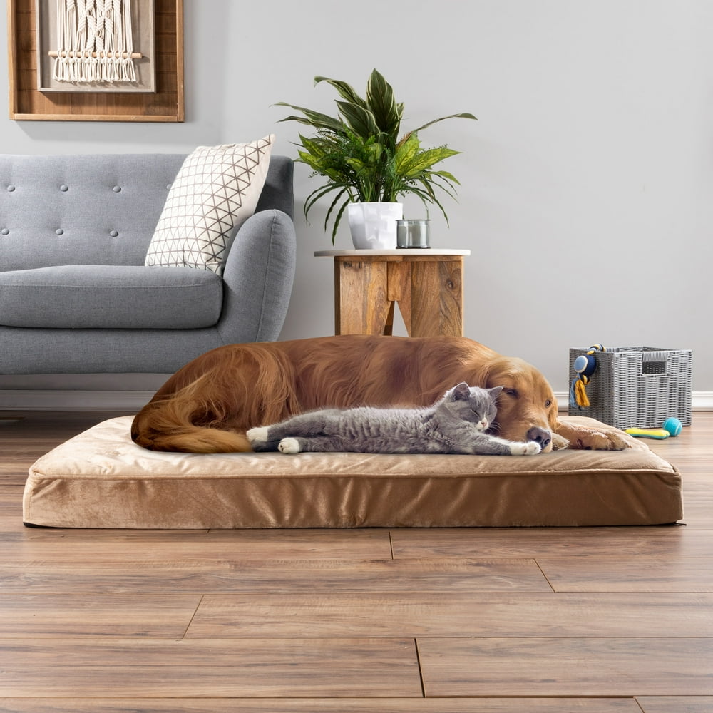 Pet Bed Egg Crate 100 Memory Foam Orthopedic Cushion with Tufted