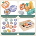 thumbnail image 4 of Juego de juguetes de madera para cortar verduras Kienvy para niños mayores de 3 años, 4 of 7
