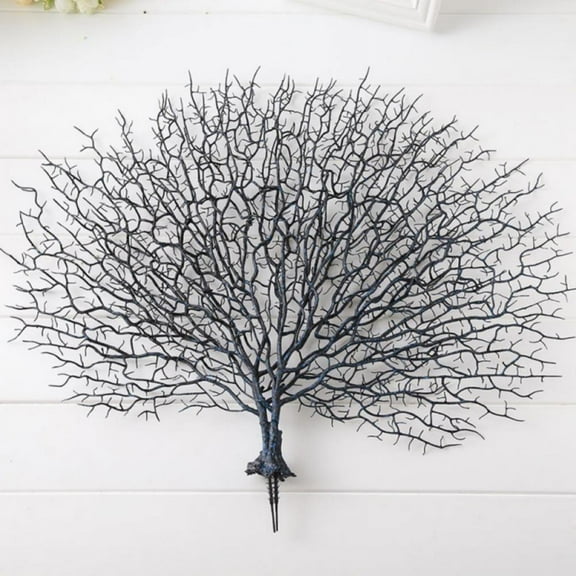 Aquarium Coral Ornament, Artificial Sea Fan Sea Fan Coral Aquarium Plants Decorations Ornament for Fish Tank Landscape