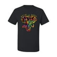 thumbnail image 2 of Wild Bobby, Keep It Wild Colorful Elephant Face Animal Lover Men's Graphic T-Shirt, Black, 2XL, 2 of 3