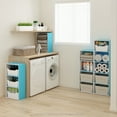 thumbnail image 3 of Furinno Luder 3-Tier Open Shelf Bookcase, Light Blue/White, 3 of 5