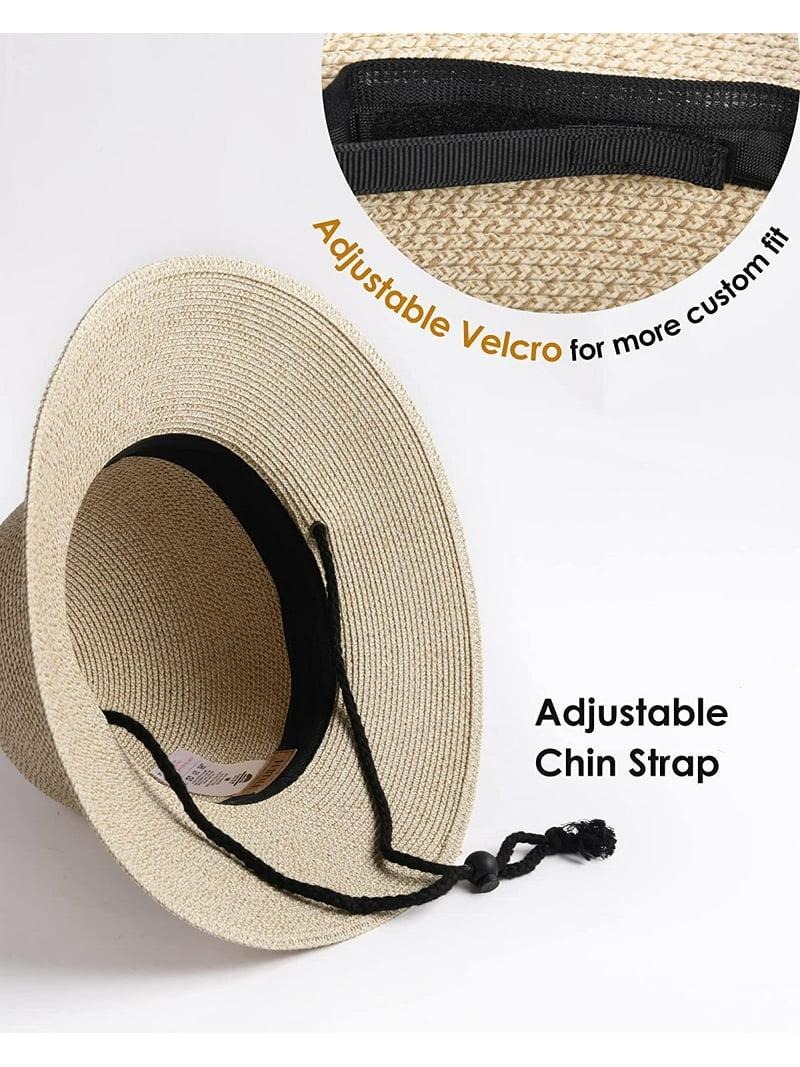FURTALK Womens Wide Brim Sun Hat UPF 50+ Summer Straw Beach  display picture 2