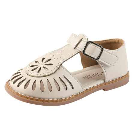 

Girls Beach Slippers Children Sandals Fashion Baby Open Toe Princess Shoes Soft Soled Cut Out Beach Sandals Slide Lids