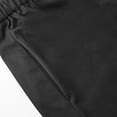 thumbnail image 4 of LEKWK Womens Short Skirt High Waisted A Line Skirt Knee Length Work Skirt With Pockets Elastic Waist Casual Office Business Meeting Wear, 4 of 6