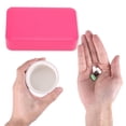 thumbnail image 4 of Unique Bargains 1 Pc Pill Case 6 Grid Pull-Out Pill Box Rose Red, 4 of 6