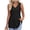 Black, variant on Summer Tank Tops for Women V-neck Sleeveless Shirts Pleated Front Tops