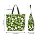 thumbnail image 5 of Balery Green Fruit Bolsa Tote Estilo Estético con Cremalleras, Bolsa de Hombro, Bolsa de Compras Grande y Plegable, 5 of 8