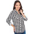thumbnail image 1 of Camisa Devendi De Cuadros Manga Larga de Mujer Devendi Denim Co. 221-66, 1 of 3