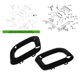 thumbnail image 4 of Cubierta Embellecedora De Tubo De Escape, Silenciador De Escape Compatible Con Benz GLC GLE GLS Clase X253 C253 W167 V167 C167 X167 AMG Line 2020 A 2023, 4 of 7