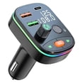 thumbnail image 1 of Receptor de radio para automóvil, transmisor FM para automóvil, compatible con reproductor M para automóvil, reproductor de música para automóvil, rendimiento potente, 1 of 12