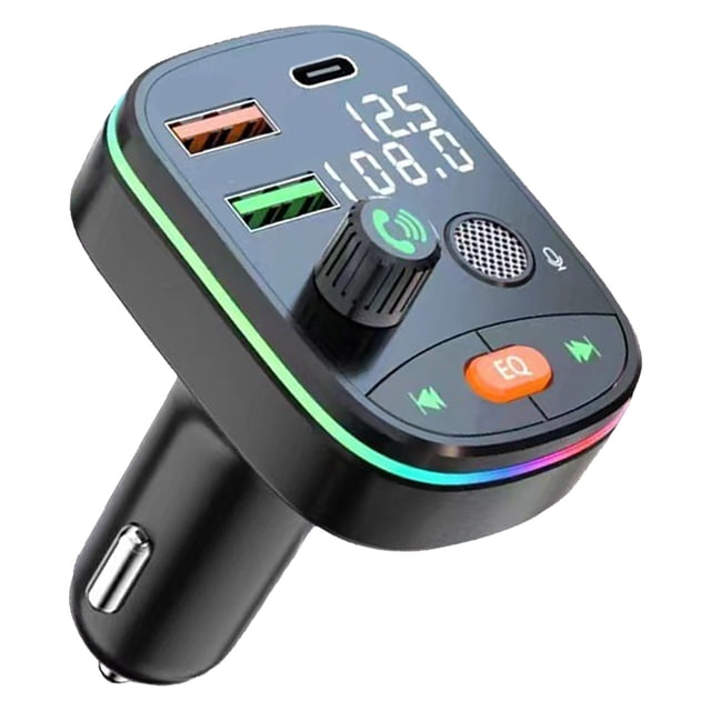 Receptor de radio para automóvil, transmisor FM para automóvil, compatible con reproductor M para automóvil, reproductor de música para automóvil, rendimiento potente