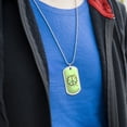 thumbnail image 3 of Lady Bug Rainbow Peace Sign Military Dog Tag Pendant Necklace with Chain, 3 of 5