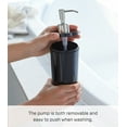 thumbnail image 3 of Yamazaki Home  Round Shower Dispenser - Three Styles, ABS Plastic, Conditioner, 16.9 fluid oz., 500 ml Black, 3 of 7