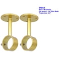 thumbnail image 3 of MERIVILLE Ceiling-Mounted or Wall-Mounted Curtain Rod Brackets, for up to 1 ¼” Diameter Drapery Rods, 2 PCs, Royal Gold, 3 of 4