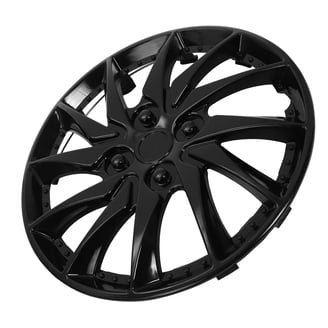 4x 65mm Universal Black Wheel Center Hub Caps - ABS Plastic, Set Of 4
