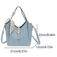 thumbnail image 2 of Bolso Superior Cuerpo Cruzado para Mujeres Correa Ajustable Cuero Puo Con Cinta Color Sólido, 2 of 9