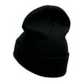 thumbnail image 2 of Argentina Embellishment Embroidered 12 Inch Long Knitted Beanie - Black OSFM, 2 of 5