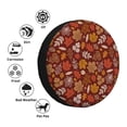thumbnail image 4 of Salouo Autumn Warm Tone Maple Leaf Print Spare Tire Cover 14-17 inch Spare Tire Protector Universal Tough Tire Wheel Cover for Trailer SUV and Truck-14 inch, 4 of 6