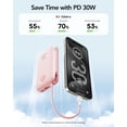 thumbnail image 3 of Power Bank VIYISI 20000 mAh 30 W de carga rápida, luz rosa, 3 of 8