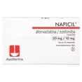 thumbnail image 1 of Napicil Atorvastatina 20mg Ezetimiba 10mg 30 comprimidos, 1 of 4