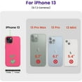 thumbnail image 6 of Designed for iPhone 13 Case, Silicone Shockproof Slim Thin Phone Case for iPhone 13 6.1 inch (Hot Pink), 6 of 12