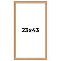 23x43 Frame Charleston Honey Brown Solid Wood Picture Frame Width 1.75 Inches | Interior Depth 0.5