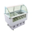 thumbnail image 1 of Ice Cream Showcase 12 Pans Gelato Display Case Refrigerator with LED Light 220V, 1 of 9