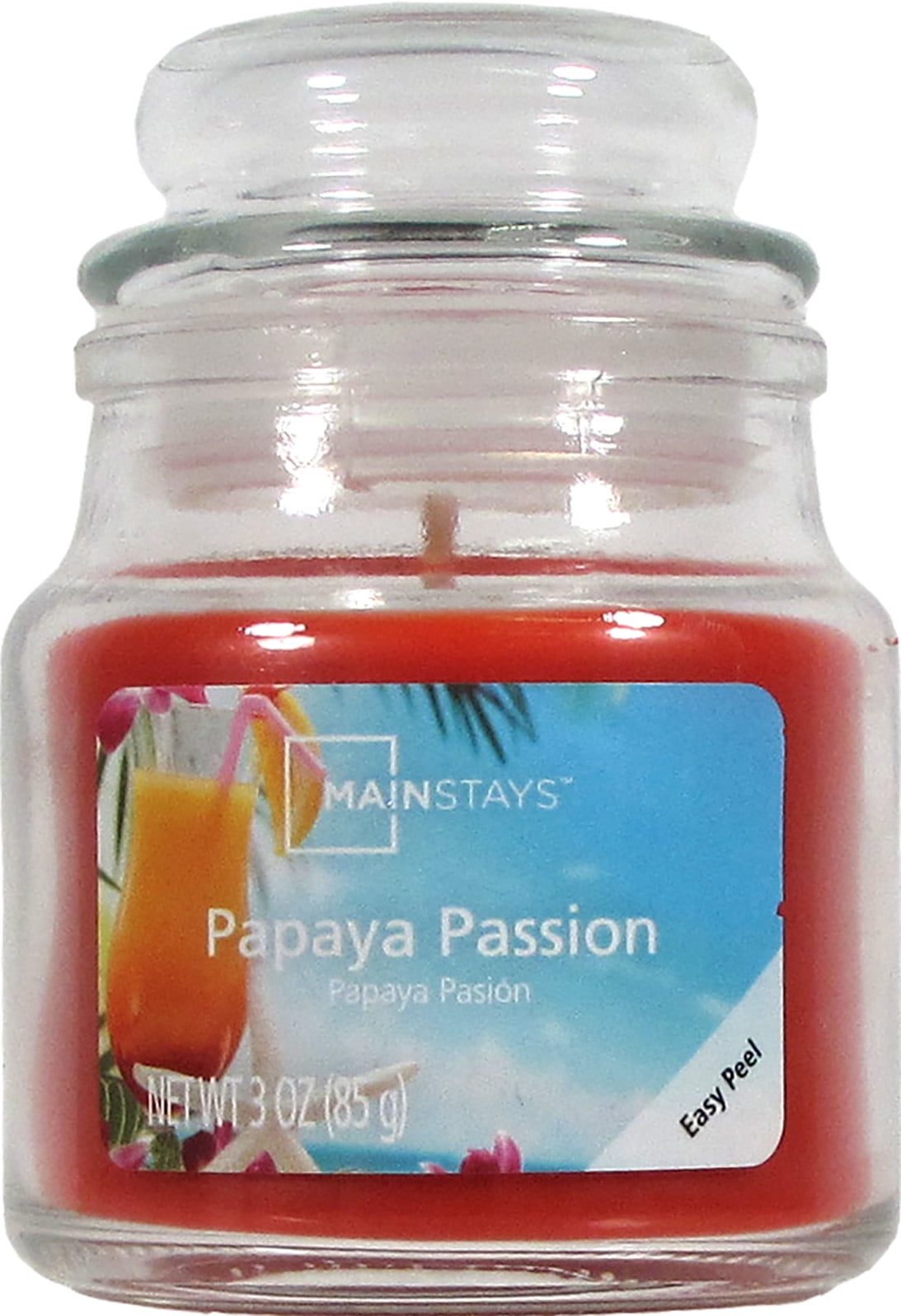 Mainstays 3 Ounce Papaya Passion Jar Candle