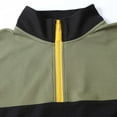 thumbnail image 4 of XIAOCHA Mens Sweatshirts Color Block Half Zip Pullover Stand Up Collar Trendy Sweater Loose Long Sleeves Casual Versatile Sport Sweatshirt, 4 of 5