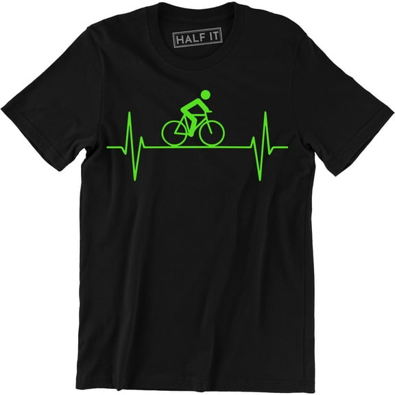 Bike Heartbeat Pulse Cycling Bicycle Ride Exercise Gift Men's Tee Shirt