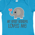 thumbnail image 4 of Inktastic Great Grandpa Loves Me Boys or Girls Baby Bodysuit, 4 of 5