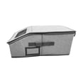 thumbnail image 2 of Organizador de gorras, caja de almacenamiento para sombreros, multifuncional, con capacidad para 12 gorras, tapa transparente Gris, 2 of 8