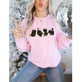 thumbnail image 2 of Christmas Cats Sweater Shirt | Cute Holiday Kitty Lights Graphic Sweatshirt, 2 of 7