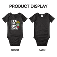 thumbnail image 3 of It's In My DNA Burmese Flag Country Pride Cute Baby Clothes For Boy Girl (Black, 3-6 Months), 3 of 5