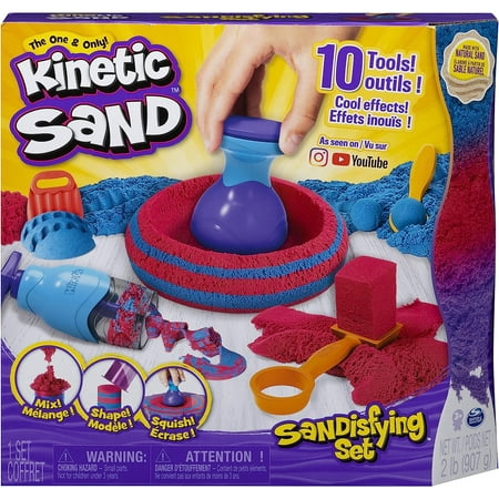 UPC: 0778988179703 | Kinetic Sand Sandisfying Set with 2lbs of Sand and 10 Tools Play Sand Sensory Toys for Kids Ages 3 and up