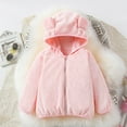 thumbnail image 2 of Zip Up Hoodie Girls 6 Toddler Girls Fashion Jacket Fall Winter Toddler Kids Cardigans Fuzzy Lightweight Jackets Warm Coats Z0B-Pink, 2-3 Years, 2 of 7