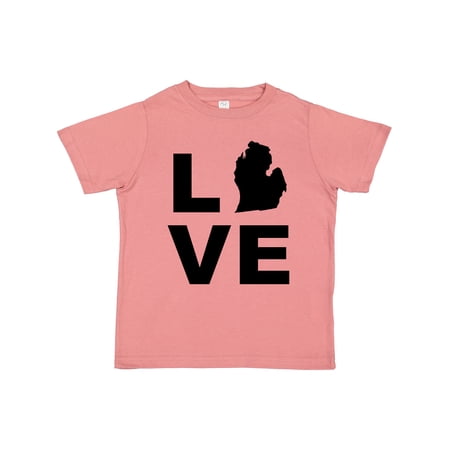 Inktastic Love Michigan Boys or Girls Toddler T-Shirt