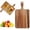 Khaki, variant on Clearance! Wooden Chopping Board With Handle Wood Cutting Board With Handle Wooden Cutting Boards Chopping Board Charcuterie Board Serving Board For Cheese Bread Pizza Vegetables &